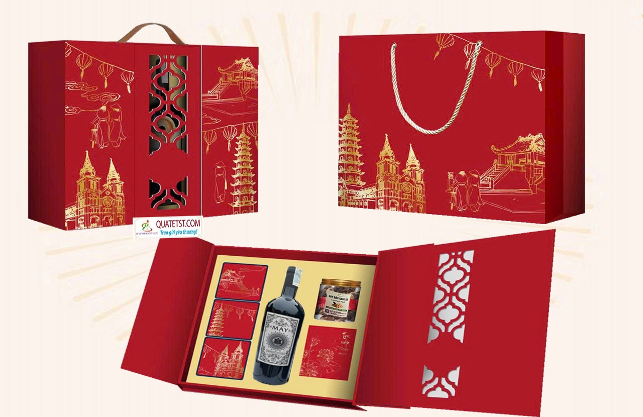 Hộp quà tết cao cấp stkm 2601